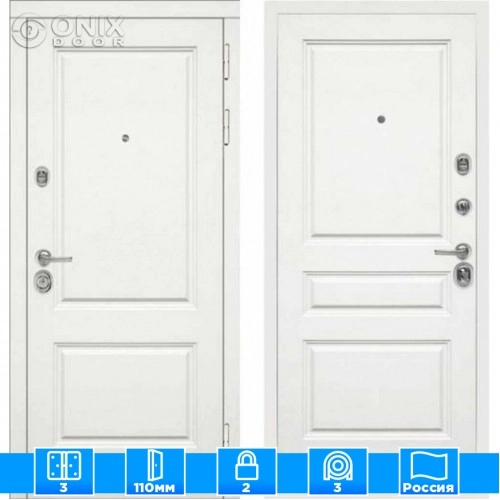 Входная дверь Мираж 121565 Белый/Белый