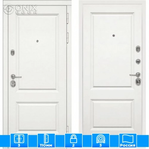 Входная дверь Мираж 121571 Белый/Белый