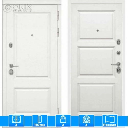 Входная дверь Мираж 121574 Белый/Белый