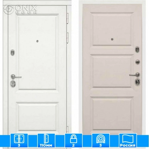 Входная дверь Мираж 121575 Светлый/Белый