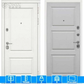 Входная дверь Мираж 121576 Серый/Белый