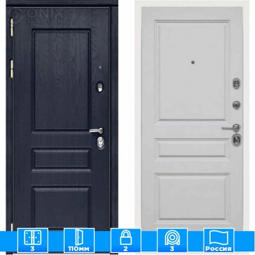 Входная дверь Мираж 121578 Серый/Синий