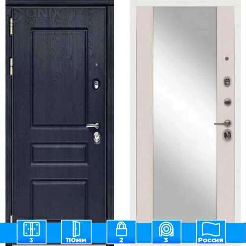 Входная дверь Мираж 121579 Светлый/Синий