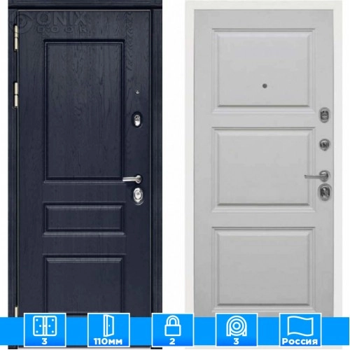 Входная дверь Мираж 121581 Серый/Синий