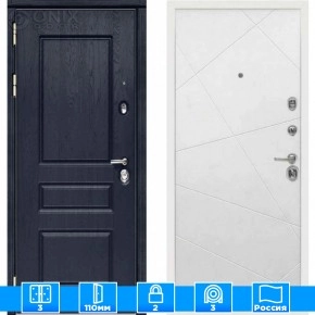 Входная дверь Мираж 121582 Белый/Синий