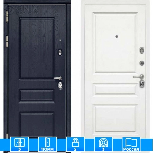 Входная дверь Мираж 121583 Белый/Синий