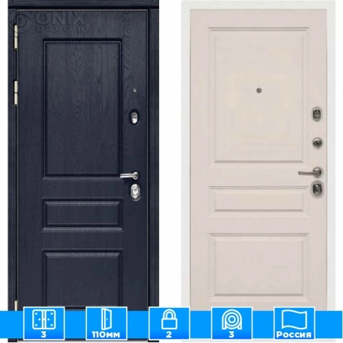 Входная дверь Мираж 121590 Светлый/Синий