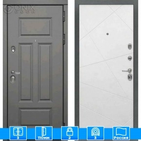 Входная дверь Мираж 121592 Белый/Серый