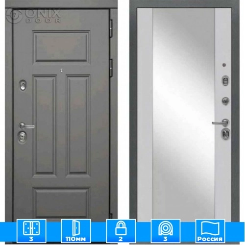 Входная дверь Мираж 121600 Серый/Серый