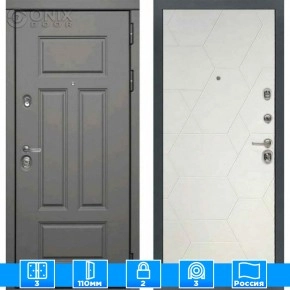 Входная дверь Мираж 121601 Белый/Серый