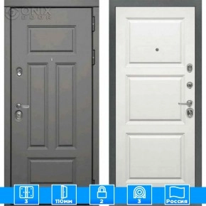 Входная дверь Мираж 121604 Белый/Серый