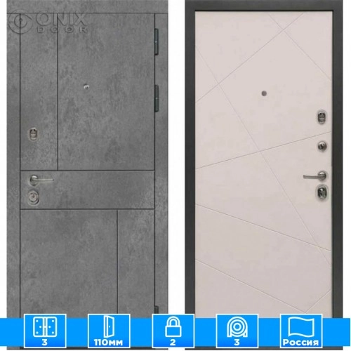 Входная дверь Мираж 121608 Светлый/Серый