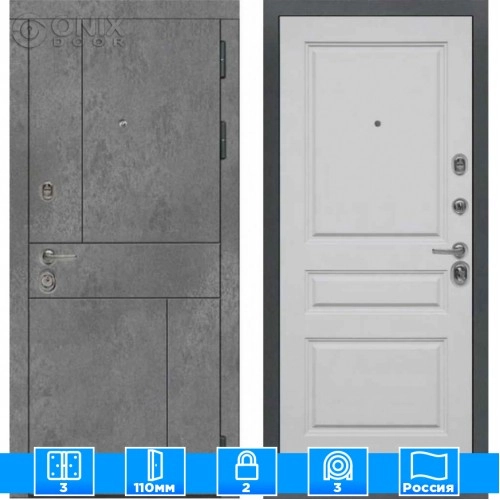 Входная дверь Мираж 121612 Серый/Серый