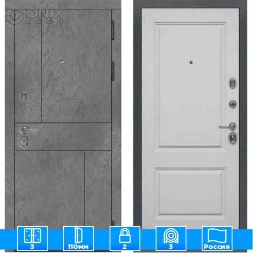 Входная дверь Мираж 121618 Серый/Серый