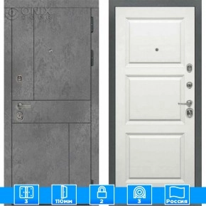 Входная дверь Мираж 121619 Белый/Серый