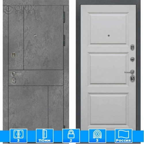 Входная дверь Мираж 121621 Серый/Серый