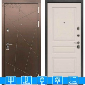 Входная дверь Мираж 121626 Светлый/Коричневый