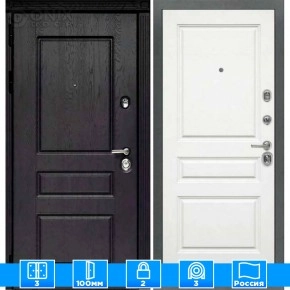 Входная дверь Мираж 121655 Белый/Черный