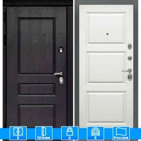 Входная дверь Мираж 121664 Белый/Черный