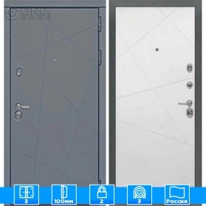 Входная дверь Мираж 121667 Белый/Серый