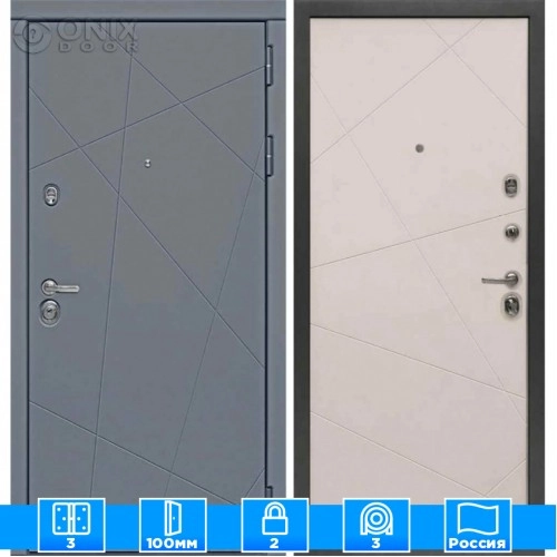 Входная дверь Мираж 121668 Белый/Светлый