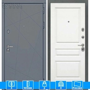 Входная дверь Мираж 121670 Белый/Серый