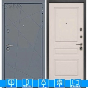 Входная дверь Мираж 121671 Светлый/Серый