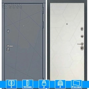 Входная дверь Мираж 121676 Белый/Серый